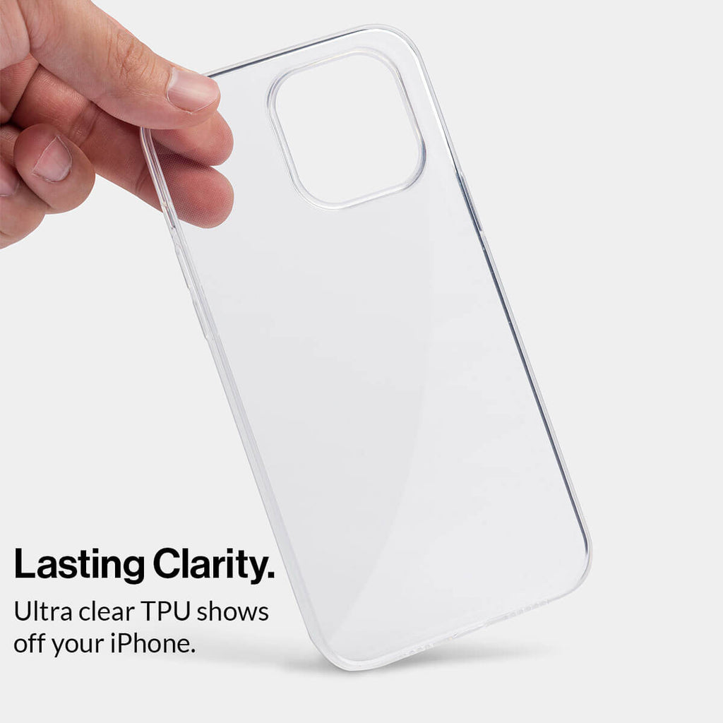 Clear iPhone 15 Plus Case Transparent with Extra Grip totallee