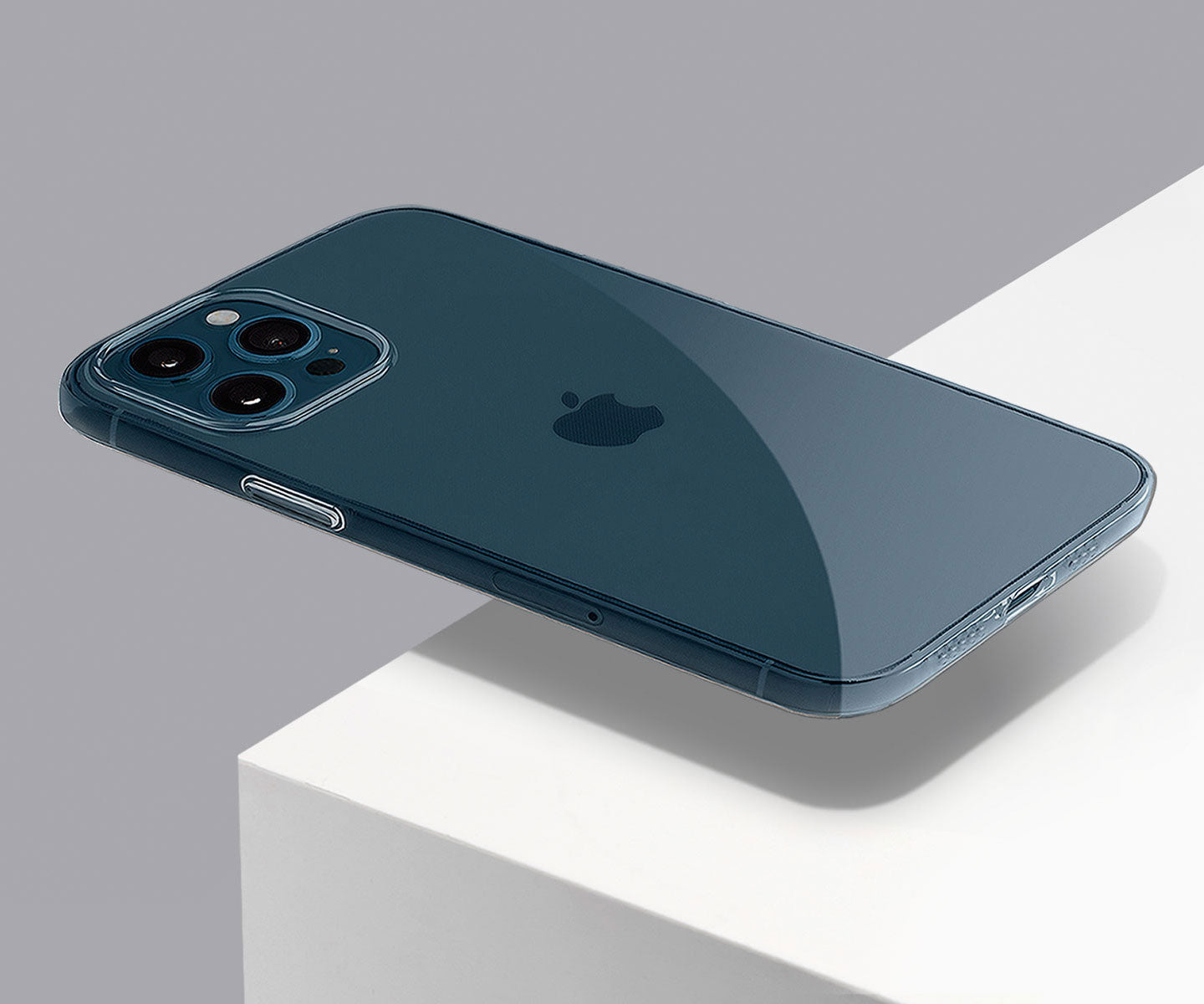 a clear iphone 12 pro max case on an iphone