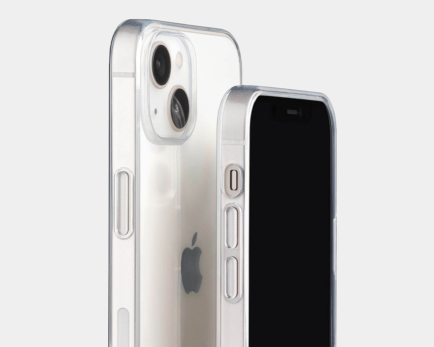 two clear iphone 15 plus cases