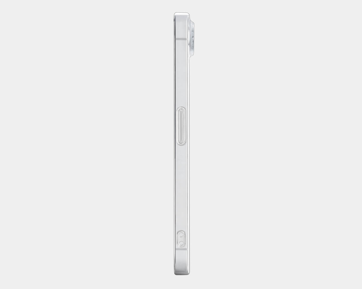 side view of the clear grip iphone 16e case