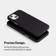 Slim iPhone 15 case by totallee, frosted black