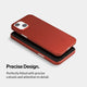 Slim iPhone 15 case by totallee, red