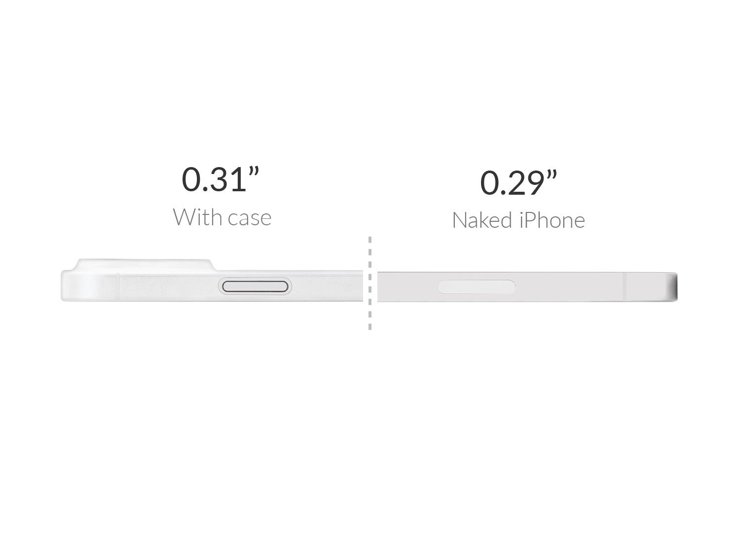 an image showing how thing this iPhone 15 pro max case is