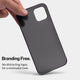 Thin case for iPhone 15 by totallee, frosted black