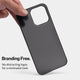 Thin case for iPhone 15 pro max by totallee, frosted black
