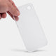 Thin case for iPhone 16e by totallee, frosted clear