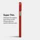 Super thin iPhone 15 case, red
