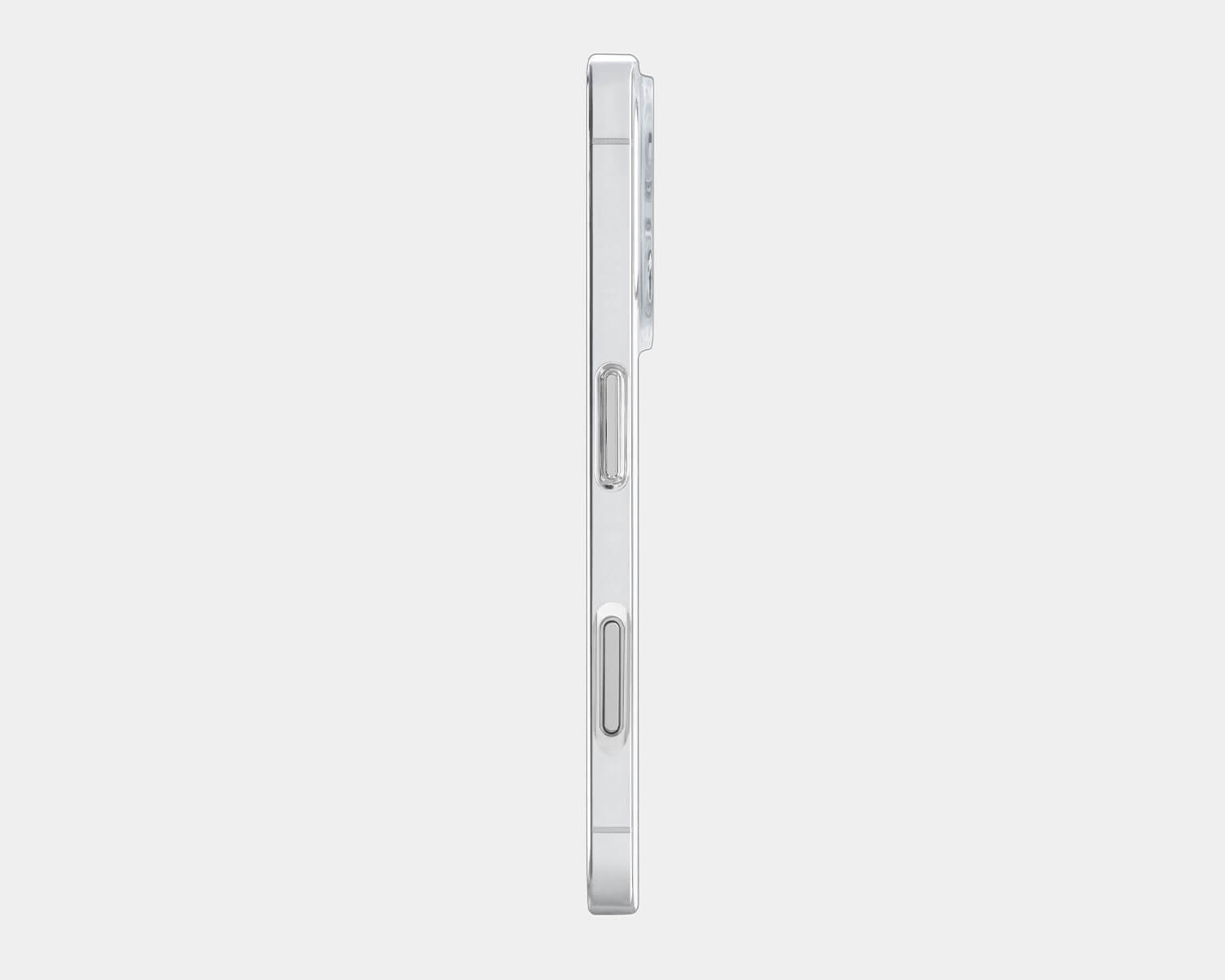 a profile view of a thin and clear iphone 16 case
