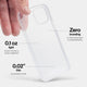 Thin transparent iPhone 12 mini case by totallee, Clear