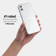 Clear Thin iPhone 12 case by totallee adds grip, Clear