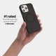 iPhone 14 pro case by totallee adds grip, magsafe black