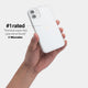 iPhone 12 mini case by totallee adds grip, Frosted clear