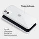 thin clear case for iPhone 12 mini transparent, Clear
