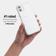 iPhone 12 case by totallee adds grip, Frosted clear
