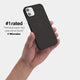 iPhone 12 case by totallee adds grip, Frosted black