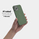iPhone 13 pro max case by totallee adds grip, alpine green