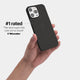 iPhone 13 pro max case by totallee adds grip, Frosted black