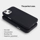 Super thin iPhone 13 mini case by totallee, carbon fiber pattern