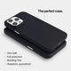 Super thin iPhone 14 pro max case by totallee, carbon fiber pattern