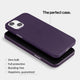 Super thin iPhone 14 case by totallee, deep purple