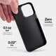 Slimmest iPhone 13 pro case by totallee, carbon fiber pattern