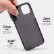 Slimmest iPhone 13 mini case by totallee, Frosted black