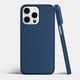 Ultra thin iPhone 14 pro max case by totallee, navy blue