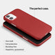 thin clear case for iPhone 12 mini transparent, red