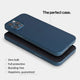 Super thin iPhone 12 pro max case by totallee, pacific blue