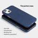 Super thin iPhone 13 case by totallee, navy blue
