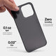 Slimmest iPhone 14 pro max case by totallee, Frosted black