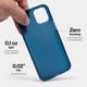 Slimmest iPhone 12 mini case by totallee, navy blue