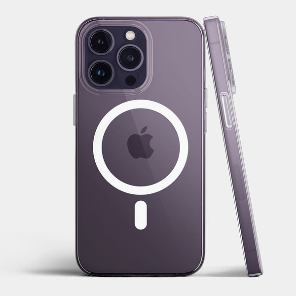 Ultra thin iPhone 14 pro max case by totallee, Clear (Soft)