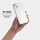 Clear iPhone 13 case by totallee adds grip, Clear (Soft)