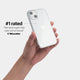 Clear iPhone 13 mini case by totallee adds grip, Clear (Soft)
