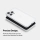 Slim iPhone 15 pro max case by totallee, frosted clear