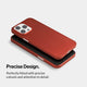 Slim iPhone 15 pro max case by totallee, red