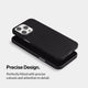 Slim iPhone 15 pro case by totallee, frosted black