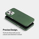 Slim iPhone 15 pro case by totallee, green