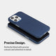 Slim iPhone 15 pro case by totallee, navy blue