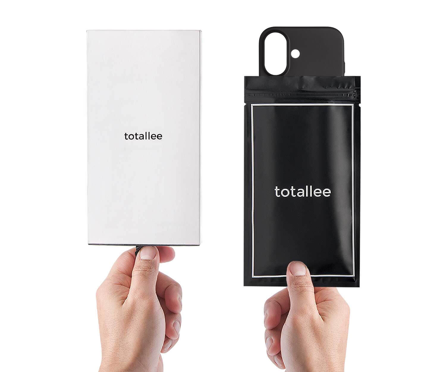 black case in totallee packaging