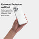 Thin and minimal iPhone 15 pro case, clear