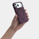 thin case for iphone 17 pro, magsafe dark cherry
