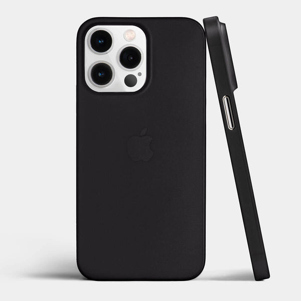Ultra thin iPhone 15 pro max case by totallee, frosted clear