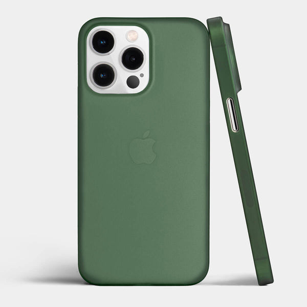 Ultra thin iPhone 15 pro max case by totallee, frosted clear