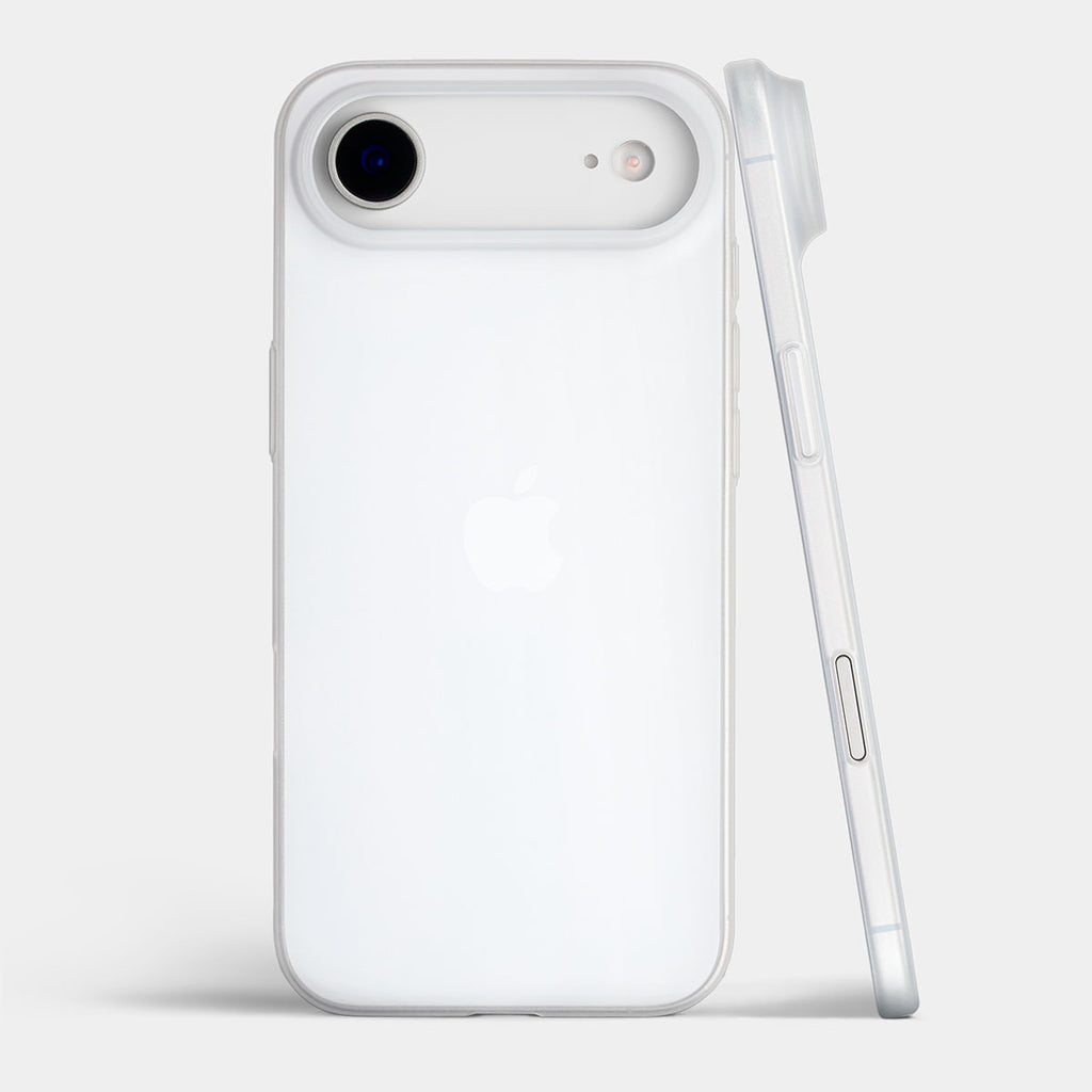 Ultra thin iPhone 17 Air case by totallee, frosted clear