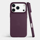 Ultra thin iPhone 17 Pro case by totallee, dark cherry