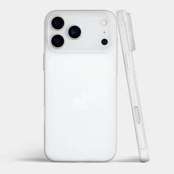 Ultra thin iPhone 17 Pro Max case by totallee, frosted clear