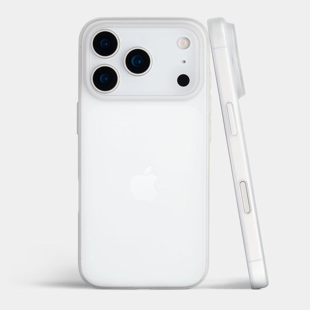 Ultra thin iPhone 18 Pro case by totallee, frosted clear