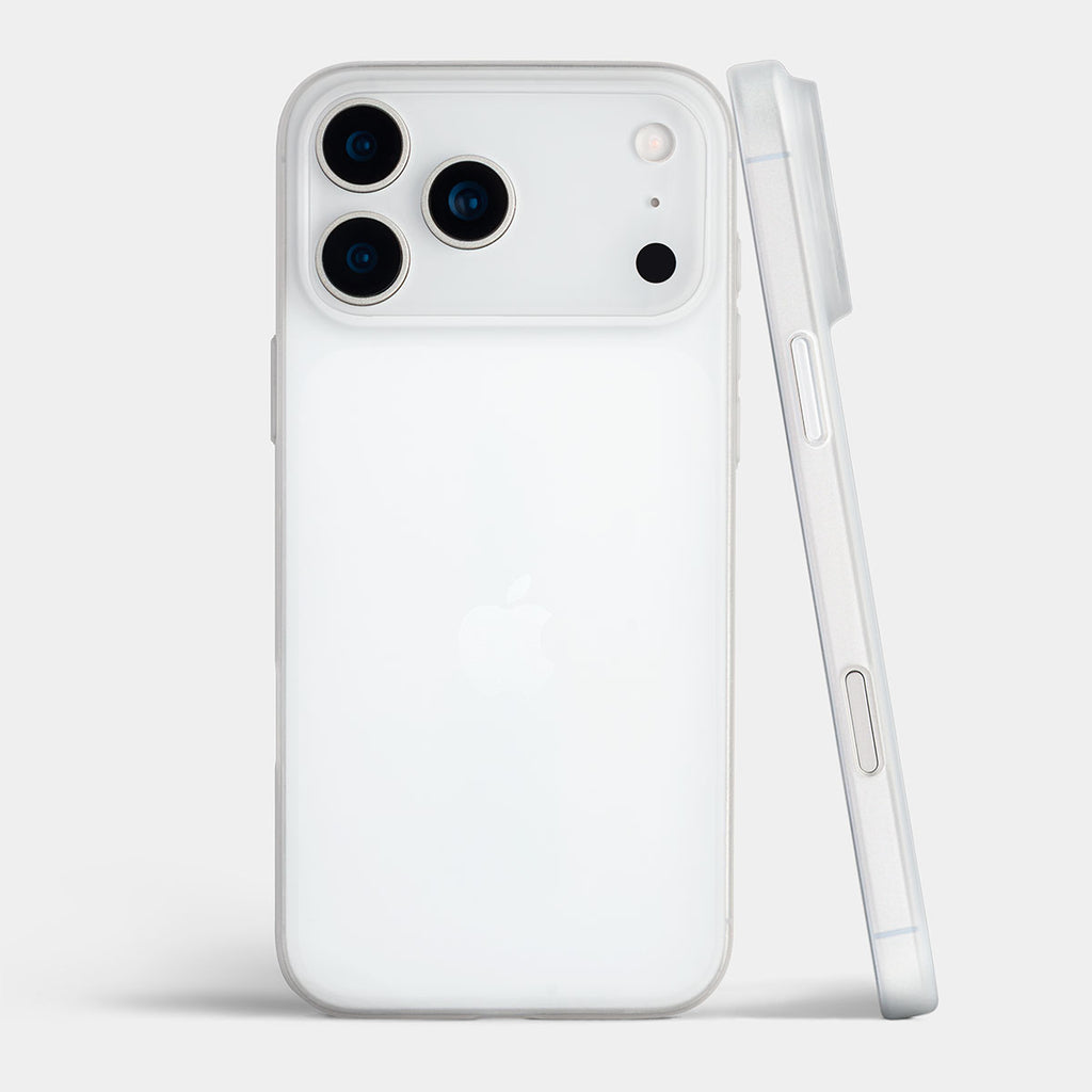 Ultra thin iPhone 18 Pro Max case by totallee, frosted clear